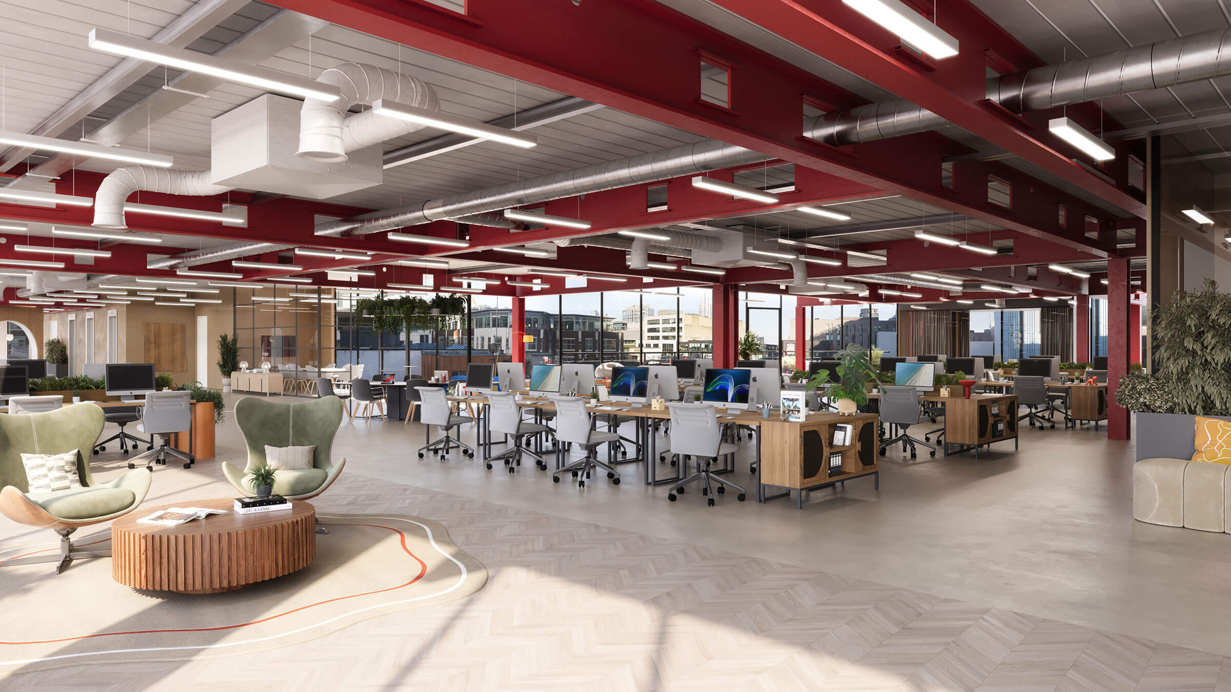 Interior view of 70 Wilson office space