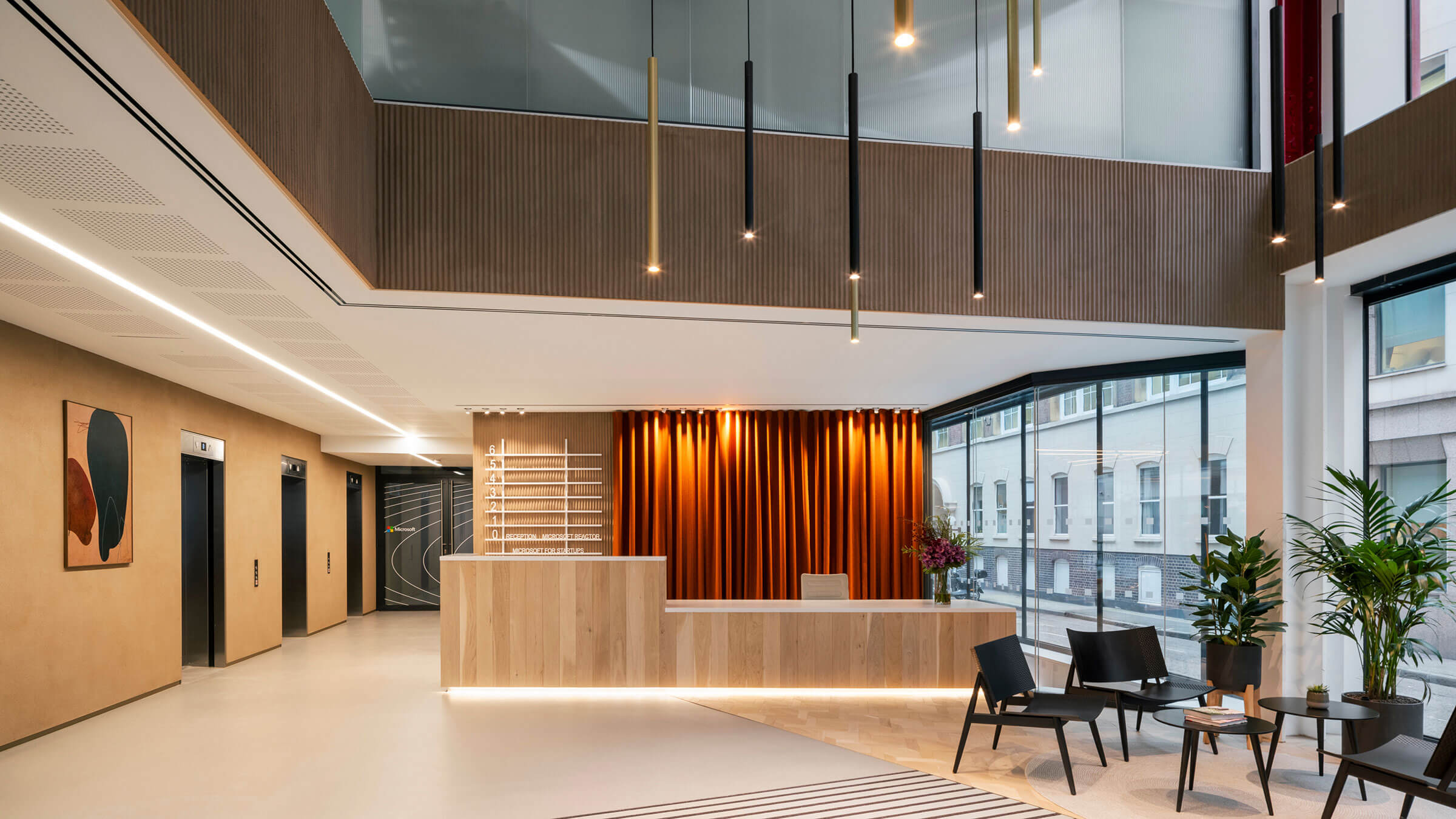 70 Wilson office reception area