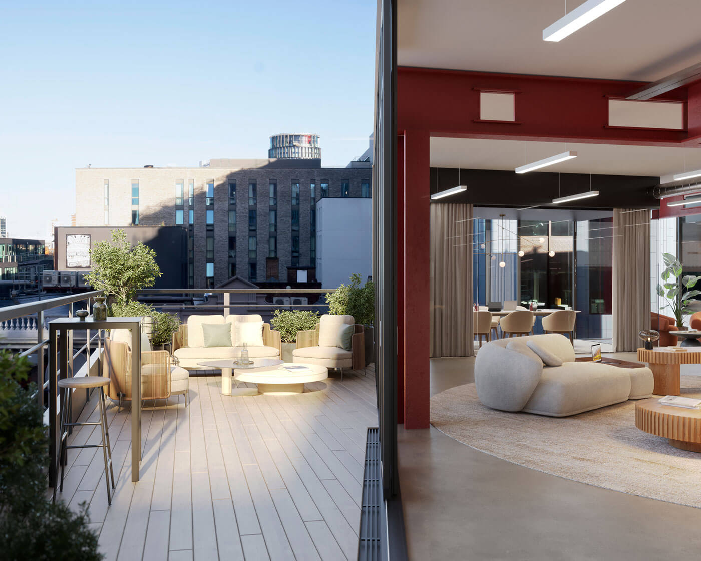 70 Wilson roof terrace area