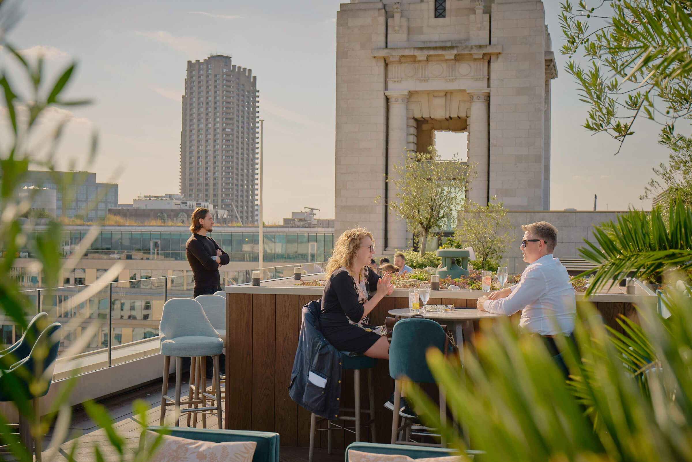 70 Wilson roof terrace with view over London